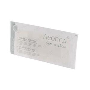 Лейкопластир ЛЕОПЕД Silver 9смх25см №1 (25шт. в уп)