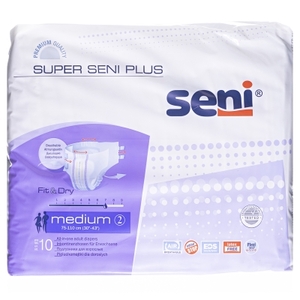 Подгузники для взрослых SENI PLUS 75-110см №10 medium