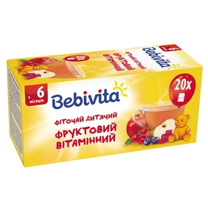 Чай Bebivita детский фруктовый витаминный ф/п №20