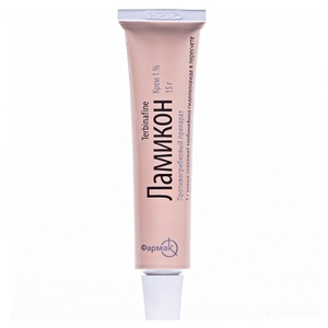 Ламікон крем 1% по 15 г у тубах