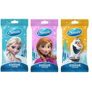 Салфетка Smile влажная Frozen mix WHITE №15