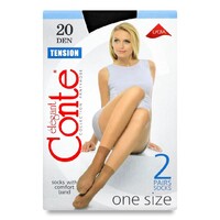 CONTE шкарпетки Tension 20 р.23-25 Nero 2 пари
