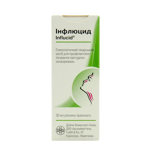Інфлюцид краплі по 30 мл у флаконі