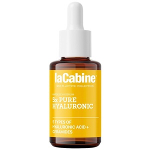 Сироватка LaCabine 5xPure Hyaluronic. Висококонцентрована зволожувальна проти зморшок шкіри обличчя з 5 гіалуроновими кислотами 30 мл