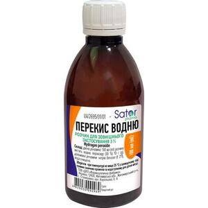 Перекись водорода раствор 3% по 100 мл во флаконе 1 шт. - Житомирская ФФ