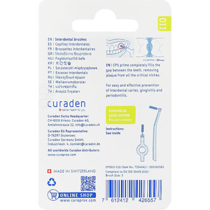 Набір йоршиків Curaprox міжзубних Prime Refill CPS 011-8шт Зелений лайм