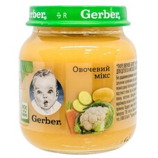 Пюре Gerber Овощной микс 130 г