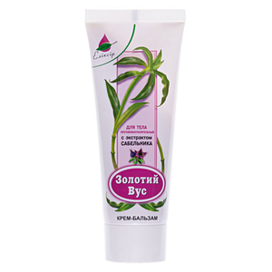 Крем-бальзам Еліксир Золотой Вус з Вовчим тілом (сабельником) 75 мл