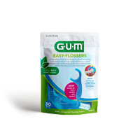 Зубна нитка GUM Easy Flossers із фторидом 30 штук