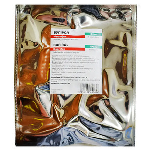 Бупирол раствор для инфузий 4 мг/мл по 100 мл в контейнере
