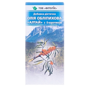 Масло облепиховое Алтай 100мл
