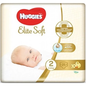 Подгузники Хаггис Elite Soft 2 №25