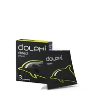 Презервативы Dolphi ребристые №3