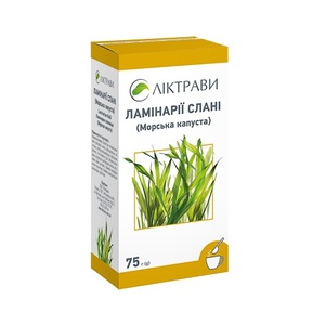 Ламинарии слоевища (морской капусты) слоевища по 75 г в пачке