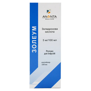 Золеум раствор для инфузий 5 мг по 100 мл в контейнере 1 шт.
