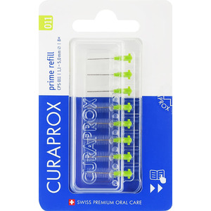 Набір йоршиків Curaprox міжзубних Prime Refill CPS 011-8шт Зелений лайм