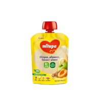 Пюре Milupa фруктовое Яблоко, абрикос, банан и злаки 80г (пауч)