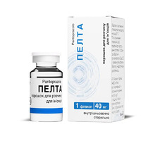 Пелта пор. для р-ра д/ин. флак. 40мг