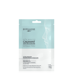 Маска-бустер Byphasse тканинна заспокійлива проти почервонінь шкіри обличчя 18 мл