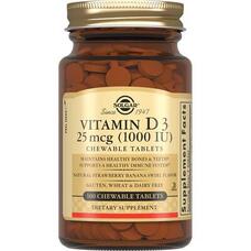 Солгар (Solgar) Вітамін Д3 1000 МО жув. табл. №100