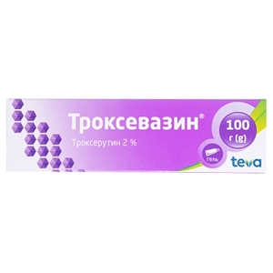 Троксевазин гель 2% по 100 г в тубах 1 шт.