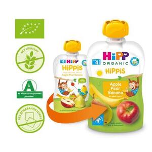Пюре HiPP 8520 фруктовое Яблоко-Груша-Банан 100г