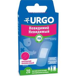 Лейкопластырь УРГО набор прозрачный с антисептиком разных размеров №20