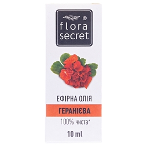 Масло FloraSecret эфирное гераниевое 10 мл