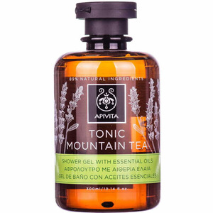Гель Apivita для душа с эфирными маслами Тонизирующий Горный Чай 300 мл