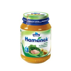 Пюре Hamanek кролик со шпинатом и картофелем 190 г