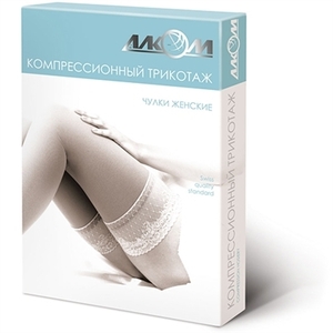 Н03 6042 Чулки женские 2компр р.2 черн