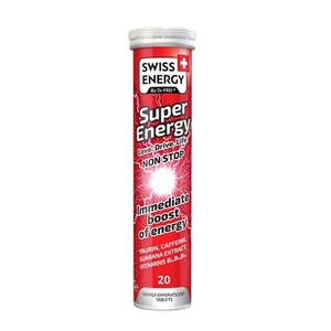 Вітаміни Swiss Energy Super Energy шипучі таблетки №20