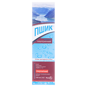 Пшик спрей назал. 2,1% д/дор. гіперт. фл. 100мл Фармак