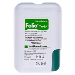 Фоліо табл.400мкг/200мкг №90