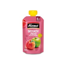 Пюре Hame Яблуко и персик 100 г (пауч)