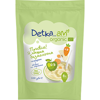 Каша Detka Am Organic безмолочна кукурудзяна з яблуком і морквою 200г