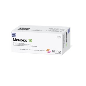 Мемокс 10 таблетки по 10 мг 60 шт. (10х6)