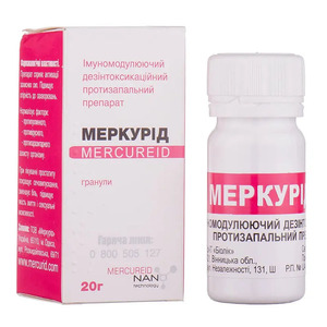 Меркурид гранулы по 20 г в банке