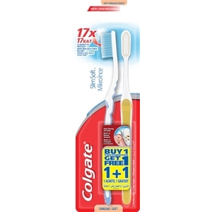 Зубна щітка  Colgate шовкові нитки 1+1