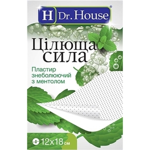 Пластырь Dr. House Целебная сила обезб. с ментолом 12 х 18 см