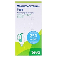 Моксифлоксацин-Тева раствор для инфузий 400 мг/250 мл по 250 мл во флаконе 1 шт.