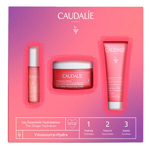 Набір Caudalie 2807-2 Vinosource-Hydra Crème SOS  2022 (Vinosource Інтенсивний зволожуючий Крем СОС 50мл Vinosource Маска S.O.S. інтенсивне зволоження для обличчя та очей15мл Vinosource Зволожуюча сиворотка SOS 10 мл)