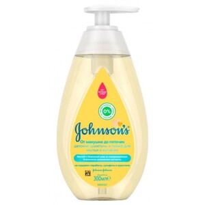 Пінка-шампунь Johnsons Baby Від верхівки до пят 300мл