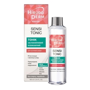 Тоник Hirudo Derm Sensitive успокаивающий-освежающий для чувств. кожи 180мл