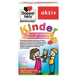 Доппельгерц Актив Kinder Мультивитаминный комплекс д/детей жев.паст.№60