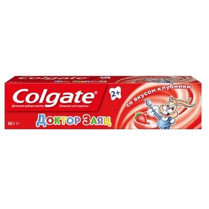 Зубна паста Colgate дитяча Лікар Заяць зі смаком полуниці 50 мл