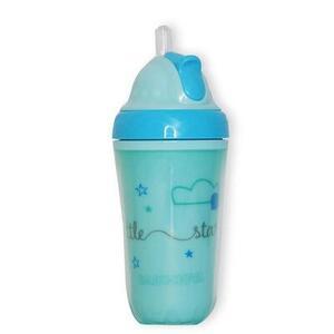 BABY NOVA термочашка с трубочкой 250мл голуб.