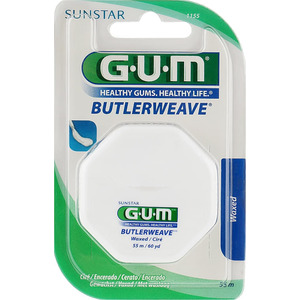 Зубна нитка GUM Dental Floss вощена 55 м