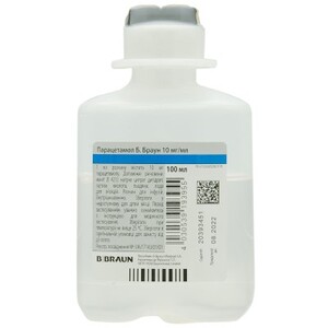 Парацетамол С.А.Л.Ф. раствор для инфузий 10 мг/мл по 100 мл во флаконе 1 шт.