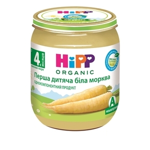 Пюре HiPP Первая детская белая морковка 125г